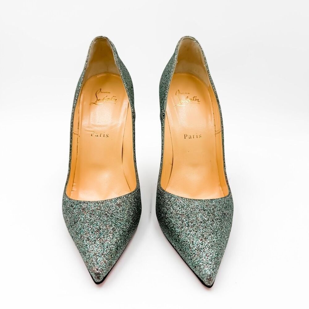 Christian Louboutin So Kate 120 Glitter Mini Pumps High Heels EU 39.5 US 9.5 - Picture 3 of 13